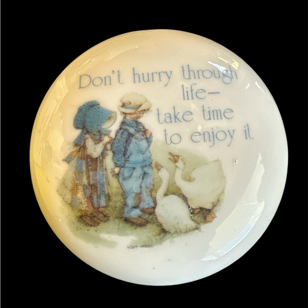 Decorative Holly Hobbie Paper Weight with Inspirational Quote